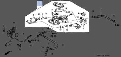 16700-MEC-013 fuel pump image 3