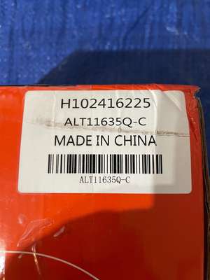 H102416227 Alternator