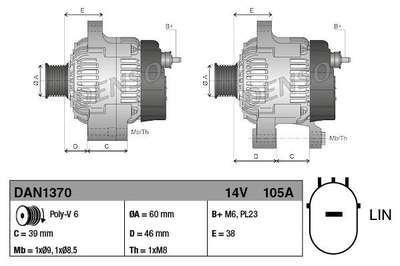 31100-R1P-H01 alternator image 3