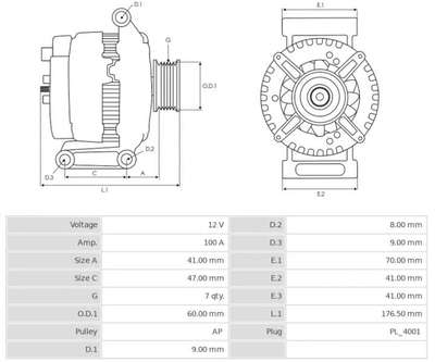 104210-3290 Alternator image 4