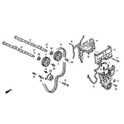 14510-P30-003 Timing Belt image 9